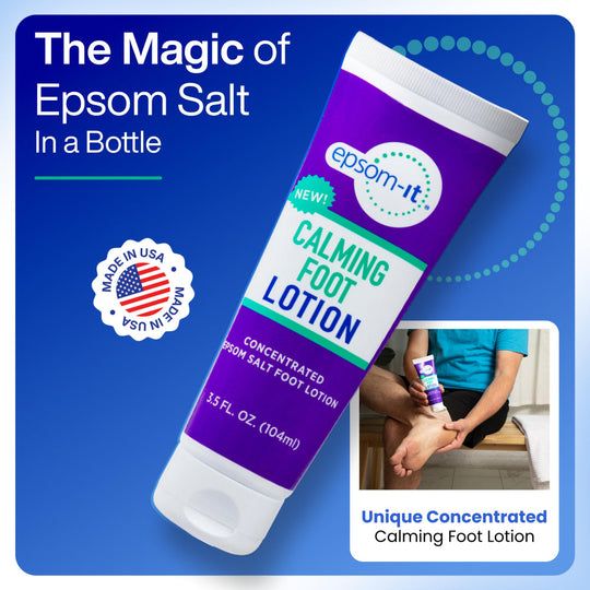 Calming Foot Lotion Tube banner